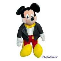 Vintage Disney Mickey Mouse Tuxedo Large 27” Plush Doll Applause Toy #2373 - $19.79