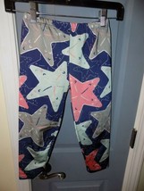 Lolly Wolly Doodle Starfish Print Capri Leggings Size 14 Girl&#39;s EUC - $19.71