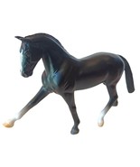 Vtg Breyer Reeves Horse Figurine Toy Black White Feet 2.5&quot; Miniature - £10.20 GBP