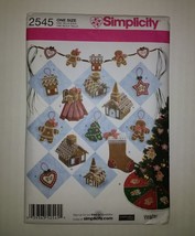 Simplicity 2545 Christmas Decorations Ornaments Tree Skirt Swag Church - $12.86