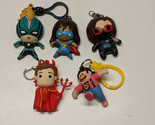 Lot of 5 Vinyl Figure Keychain Backpack Clip - Marvel +more - $11.83