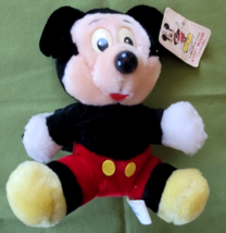 Vtg Mickey Mouse Plush Stuffed Animal Toy Disney Land Walt Disney World Korea 7&quot; - $6.92