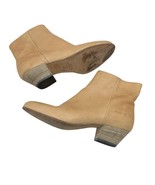 Common Projects Women&#39;s Tan Chunky Stacked Heel Western Ankle Boots Size... - $134.81 CAD