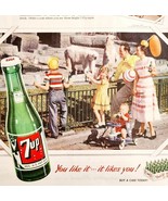 1950 7 Up Seven Up Zoo Polar Bears Advertisement Soda Soft Drink Pop HM2B - €34,84 EUR