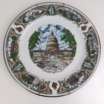 Vintage The Capitol Washington D.C. 10.5&quot; Decorative Collector&#39;s Plate W/ Hanger - $9.69