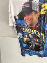 VTG NASCAR Jeff Gordon DuPont Racing AOP all over print T Shirt Large L Pepsi - £34.95 GBP