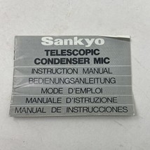 Vintage Sankyo KZE-1792 Condenser Mic Instruction Manual - $6.88