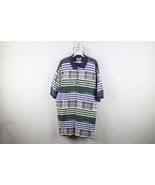 Vintage 90s Streetwear Mens XL Faded Baggy Striped Collared Golf Polo Shirt - $912.21 MXN