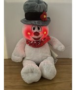 Build a Bear Frosty the Snowman Christmas Plush Stuffed Animal Lights Work - £17.13 GBP