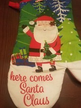 Here comes santa claus oven mitt - £14.62 GBP