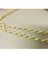 10 Feet Gold Rolo Chain Link Chain by the Foot BULK Unfinished Wholesale - $9.97 CAD