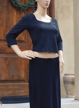 Cropped Top by Athleta (Shanti Top), size small, black color - £28.03 GBP