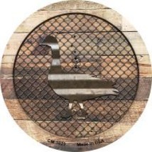 Corrugated Duck on Wood Novelty Circle Coaster Set of 4 - $19.95