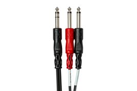 Hosa Technology STP202 1/4-Inch TRS to Dual 1/4-Inch TS 2m Insert Cable - $18.45