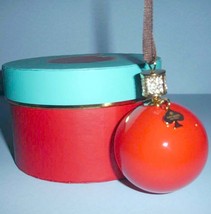 Kate Spade Bejeweled Red Christmas Ball Ornament Pave Crystals Lenox New in Box - £62.82 GBP