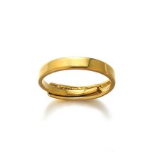 18K Gold Plated Rings Stacking Rings for Women Girls Stainless Steel Stackable T - £20.59 GBP