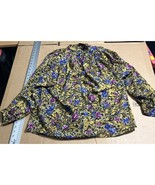 Jordan Women&#39;s Size 12 Vintage Floral Sheer Shirt Blouse, Retro Flower P... - €12,89 EUR
