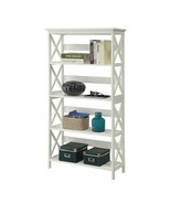 Glossy White 5-Shelf Bookcase - €199,92 EUR