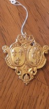 VTG 70s MIRIAM HASKELL SIGNED GOLD COAT OF ARMS CROWN SHIELD BROOCH PIN - £104.81 GBP