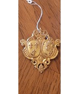 VTG 70s MIRIAM HASKELL SIGNED GOLD COAT OF ARMS CROWN SHIELD BROOCH PIN - $2,531.85 MXN