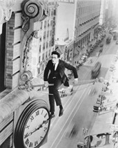 Safety Last! Harold Lloyd Iconic Hanging From Building By Clock 16x20 Ca... - $69.99