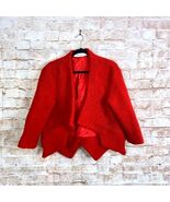 Thakoon Red Open Front Blazer Size 6 - $1,089.45 MXN