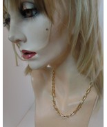 Baublebar Sugarfix Unusual Goldtone Chain Necklace NEW On CARD  17&quot; - £19.46 GBP