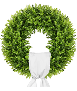 20-Inch Boxwood Wreath, Artificial Boxwood Wreath Front Door Wreaths Art... - $963.53 MXN