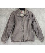 Breakdown Jacket Mens Large Gray Distressed Torn Grunge Wear 90s Vintage... - £98.36 GBP