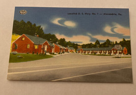 Vintage Postcard Unposted Ford Motor Court Hotel  Alexandria VA - $2.85
