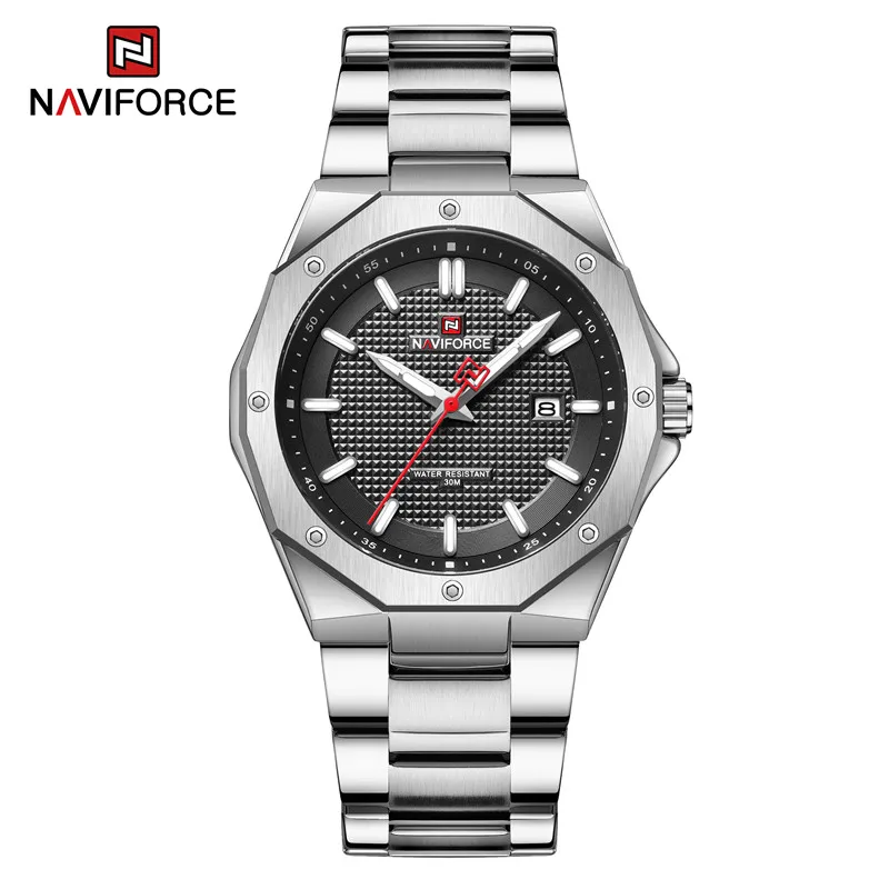  Men&#39;s Sports Military Watches Stainless Steel Male Quartz Wristwatch Waterproof - $27.00