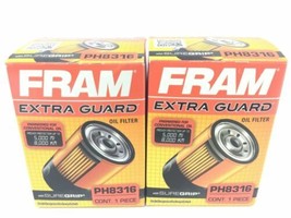 2 Fram Extra Guard Engine Oil Filter PH8316 With Sure Grip - New Auto Parts  - £8.65 GBP