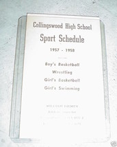 1957 Collingswood High School Sports Schedule LOOK - £18.82 GBP