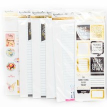 Recollections Planner Lot New Note Pads Stickers Gold Black White Creati... - $17.68