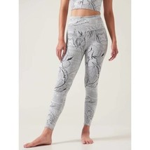 Athleta Womens HR Elation 7/8 Leggings Black Eden Floral Printed Size XL... - $48.51