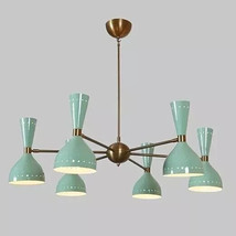 Mid Century Stilnovo Style Modern Sputnik Chandelier 6 Arms Diablo Lamp - £217.71 GBP