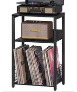  3-Tier Record Player Stand with Vinyl Record Storage, Turntable Stand R... - $36.00