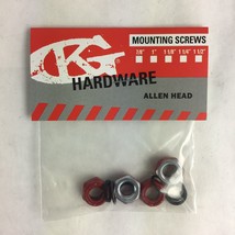 Grind King RED Skateboard Truck Axle lock nuts Washers Speed Rings nuts - £3.57 GBP