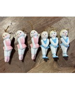 VTG 3.5” 7115 Porcelain Ballerina Ornaments Lillian Vernon Set Of 6 Orig... - $839.98 MXN