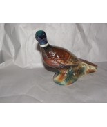 Vintage Iridescent Ceramic Quail Bird Hand Painted 7 1/2&quot; - £9.49 GBP