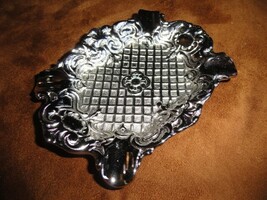Fancy Nickel Chrome Brass Ashtray image 4