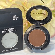 Mac Matte Eyeshadow SWISS CHOCOLATE - Full Size New In Box Free Shipping - £12.38 GBP