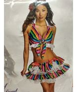 Day of the Dead Sexy Mexy Costume Colorful Spanish Senorita Latina Chica... - $725.50 MXN