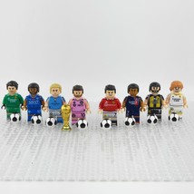 Football Superstars Mbappe Haaland Courtois Messi Ronaldo 8pcs Minifigure Bricks - $19.79