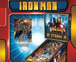 Iron Man Pinball Flyer Original Print NOS Superhero Marvel Comic Artwork - £13.56 GBP