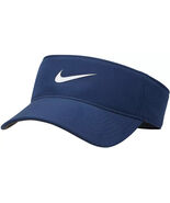 Nike Unsisex Dri-FIT Ace Swoosh Visor Navy White Hook &amp; Loop closure Siz... - $421.73 MXN