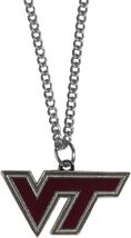 NEW VIRGINIA TECH 18" CHAIN SILVER NECKLACE NCAA PENDANT - $9.85
