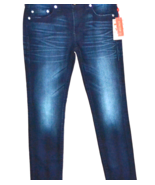 True Religion Skinny AUTHENTIC Blue Men&#39;s Cotton Jeans Pants Size 36 - £130.58 GBP