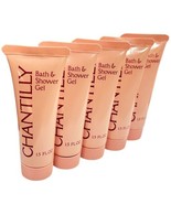 5 Chantilly by Dana Bath &amp; Shower Gel 1.5oz  HTF Travel Size - $41.56 CAD