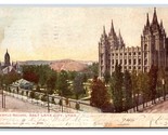 Temple Square Salt Lake City Utah UT 1906 UDB Postcard U19 - $2.63